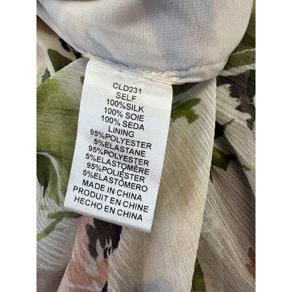 Christy Lynn Silk Floral Tiered Maxi Dress Size Small Sleeveless Ruffle Hem - Picture 13 of 13